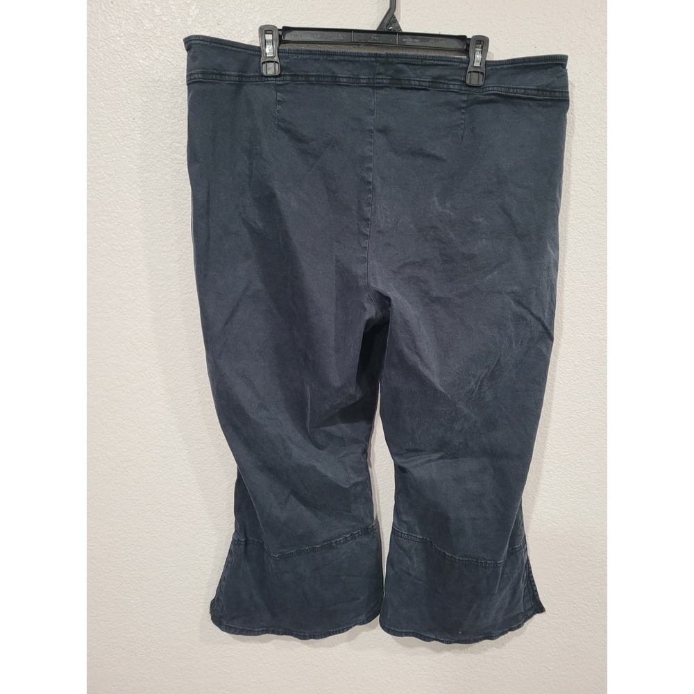 PILCRO Anthropologie Cropped Wide‎ Leg Split Hem Casual Pants Womens XL #12 - Picture 5 of 8